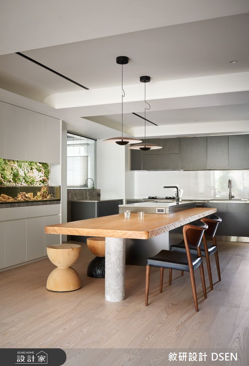 40坪老屋(16~30年)＿現代風餐廳中島案例圖片＿敘研設計有限公司＿敘研_13之16