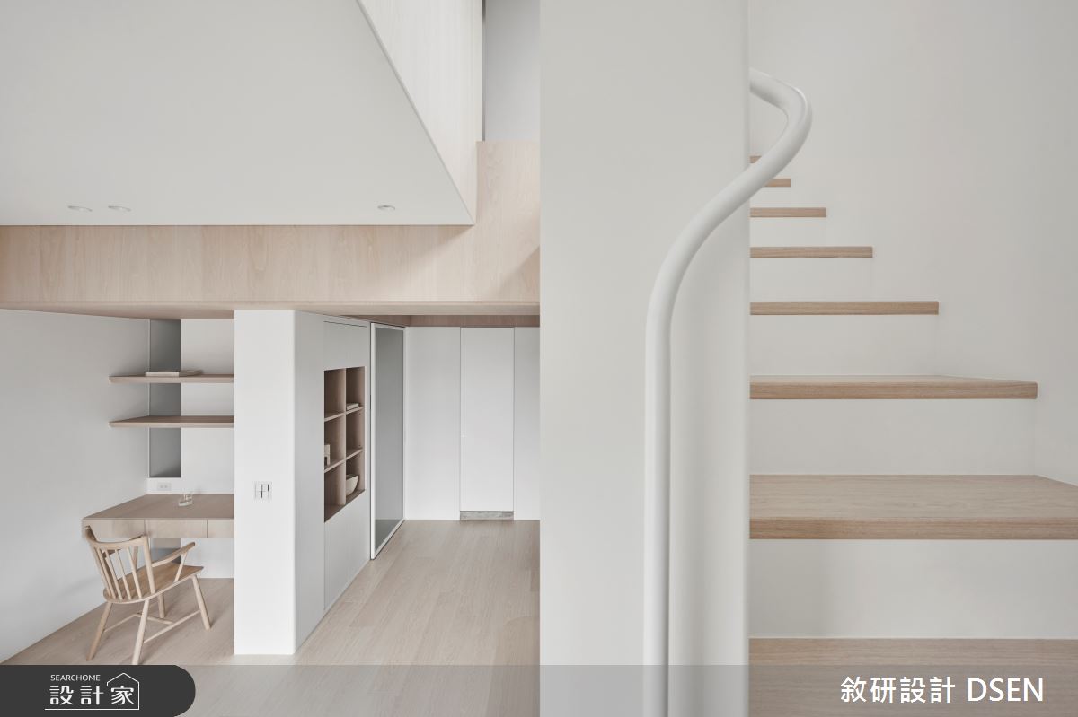 35坪新成屋(5年以下)＿現代風書房樓梯案例圖片＿敘研設計有限公司＿敘研_21之14