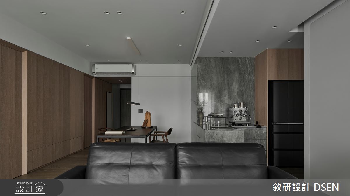 32坪新成屋(5年以下)＿現代風客廳餐廳中島案例圖片＿敘研設計有限公司＿敘研_26之7