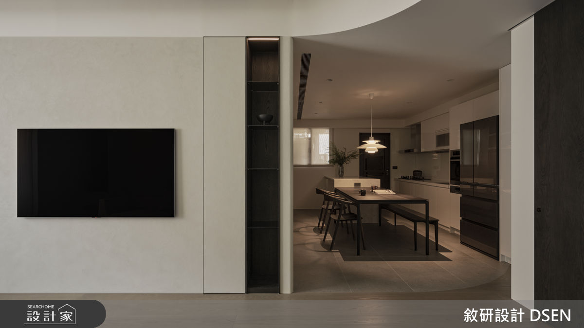 18坪新成屋(5年以下)＿現代風客廳餐廳廚房中島案例圖片＿敘研設計有限公司＿敘研_27之9