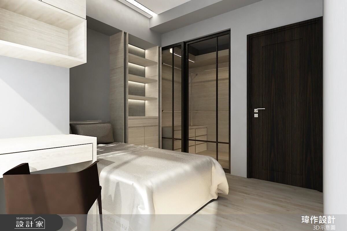 18坪新成屋(5年以下)＿現代風臥室案例圖片＿瑋作設計有限公司＿瑋作_01之9