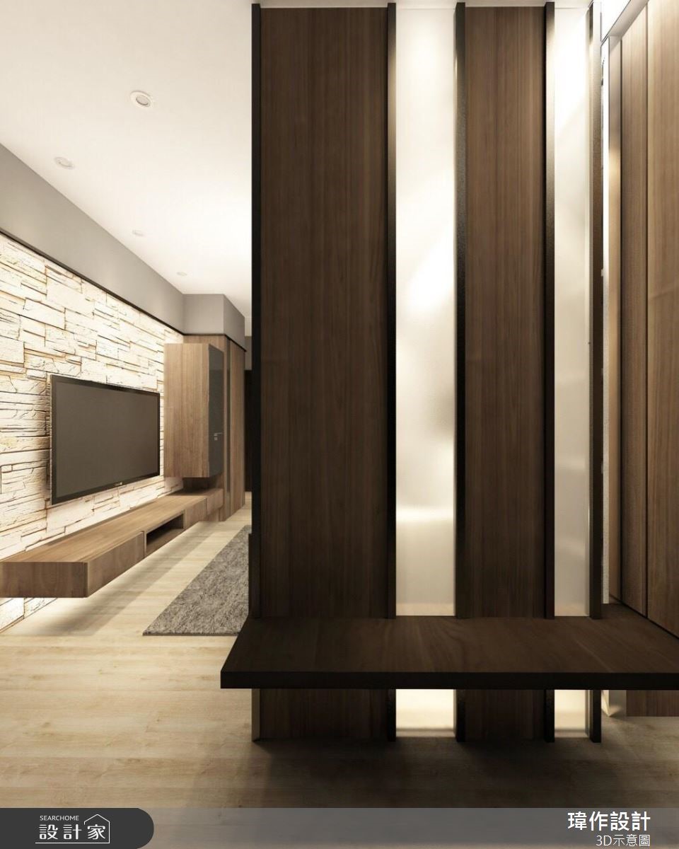 18坪新成屋(5年以下)＿現代風玄關案例圖片＿瑋作設計有限公司＿瑋作_01之1
