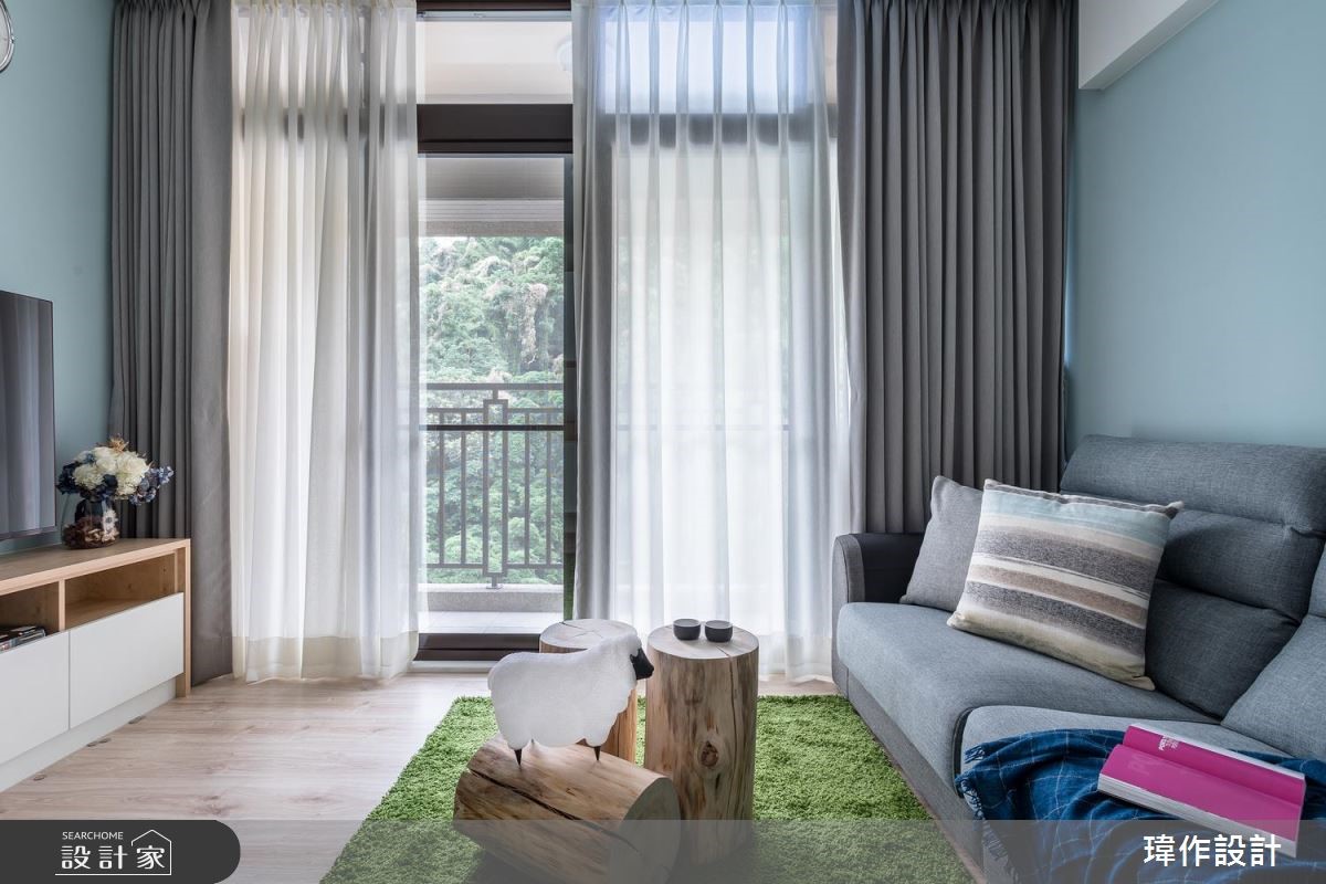 20坪新成屋(5年以下)＿北歐風客廳案例圖片＿瑋作設計有限公司＿瑋作_02之4