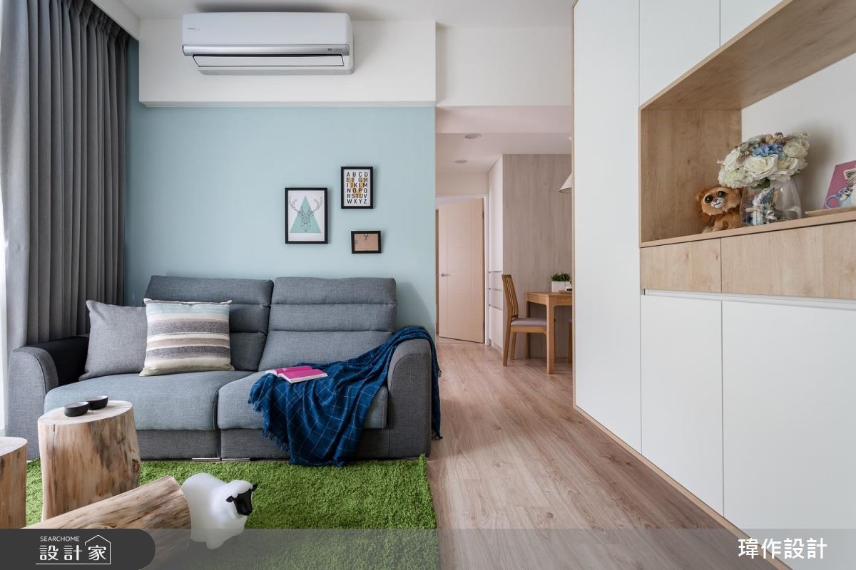 20坪新成屋(5年以下)＿北歐風客廳案例圖片＿瑋作設計有限公司＿瑋作_02之7