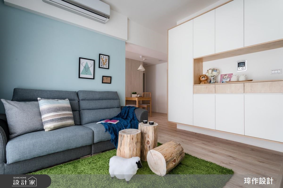 20坪新成屋(5年以下)＿北歐風客廳案例圖片＿瑋作設計有限公司＿瑋作_02之6