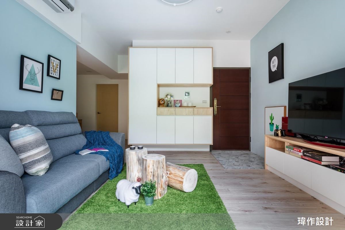 20坪新成屋(5年以下)＿北歐風客廳案例圖片＿瑋作設計有限公司＿瑋作_02之5