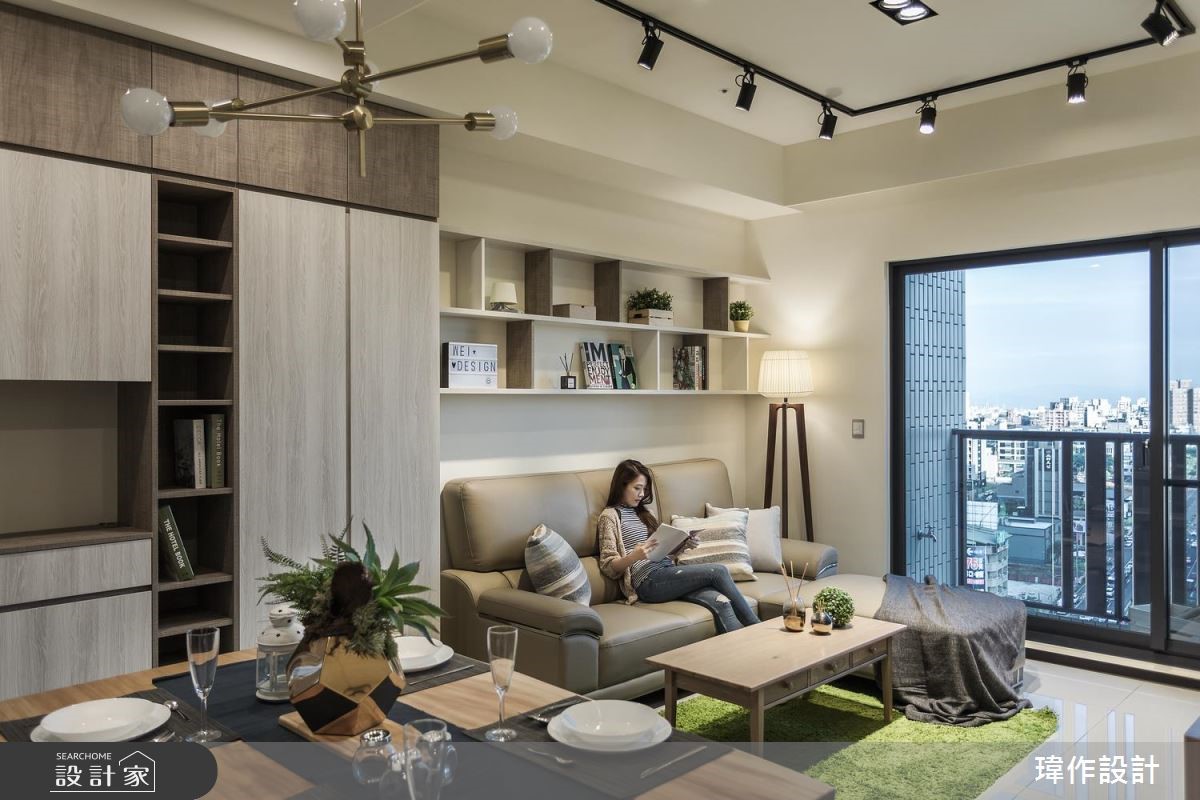 25坪新成屋(5年以下)＿北歐風客廳餐廳案例圖片＿瑋作設計有限公司＿瑋作_溫潤之7