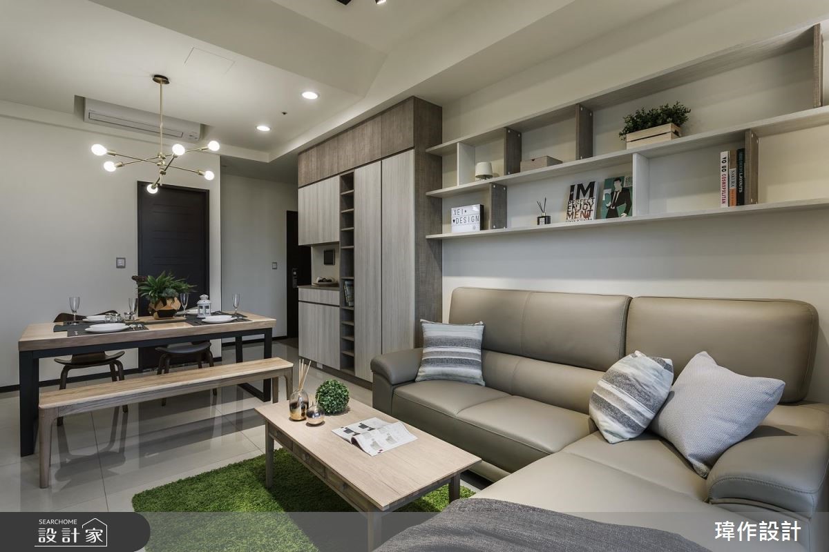 25坪新成屋(5年以下)＿北歐風客廳案例圖片＿瑋作設計有限公司＿瑋作_溫潤之9