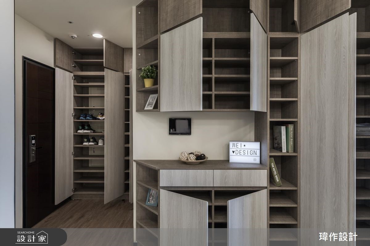 25坪新成屋(5年以下)＿北歐風玄關案例圖片＿瑋作設計有限公司＿瑋作_溫潤之5