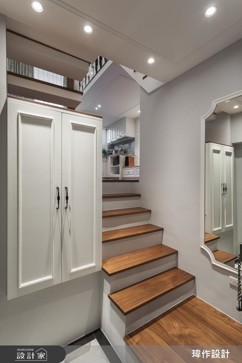 13坪老屋(16~30年)＿美式風玄關樓梯案例圖片＿瑋作設計有限公司＿瑋作_品味之1