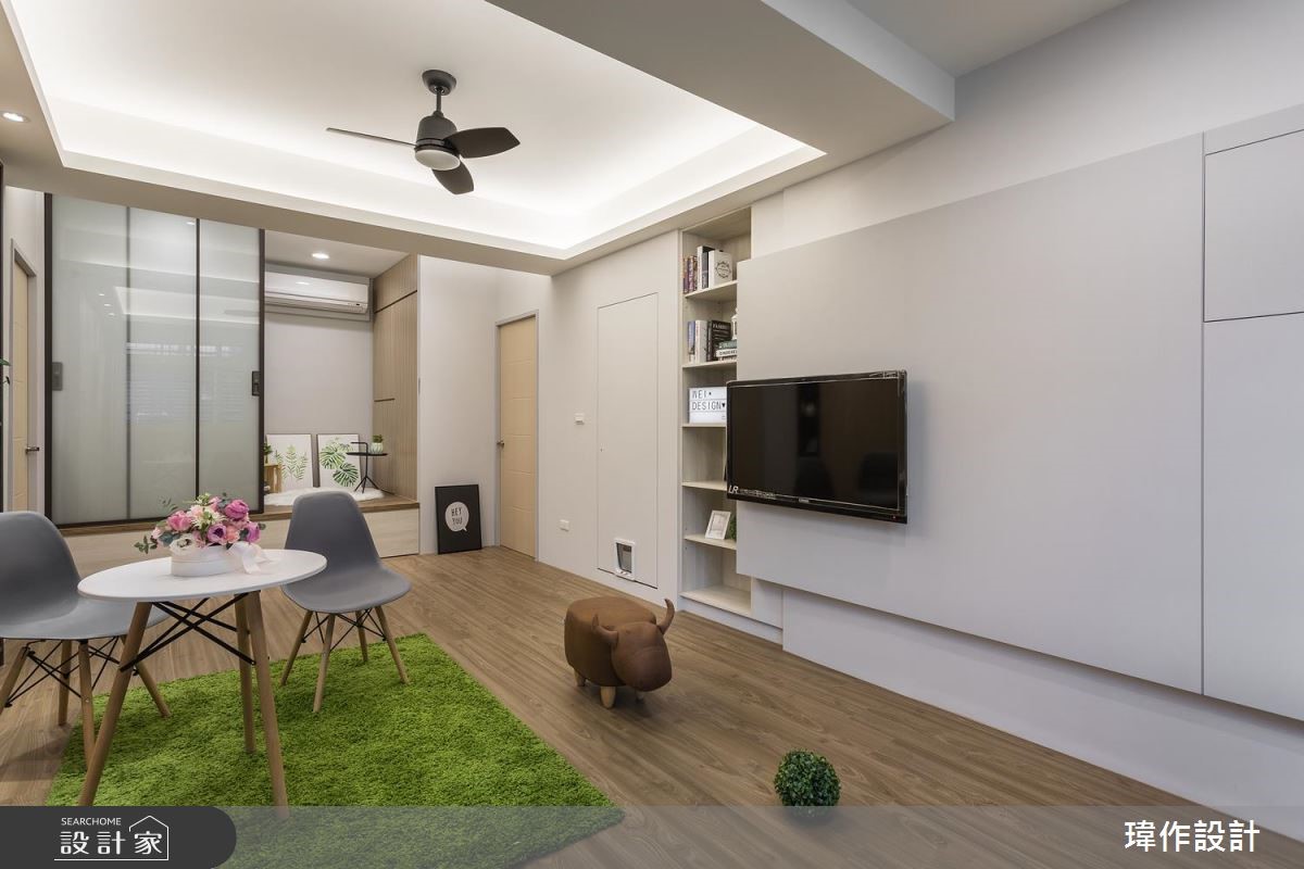 20坪老屋(16~30年)＿北歐風客廳案例圖片＿瑋作設計有限公司＿瑋作_日光之2