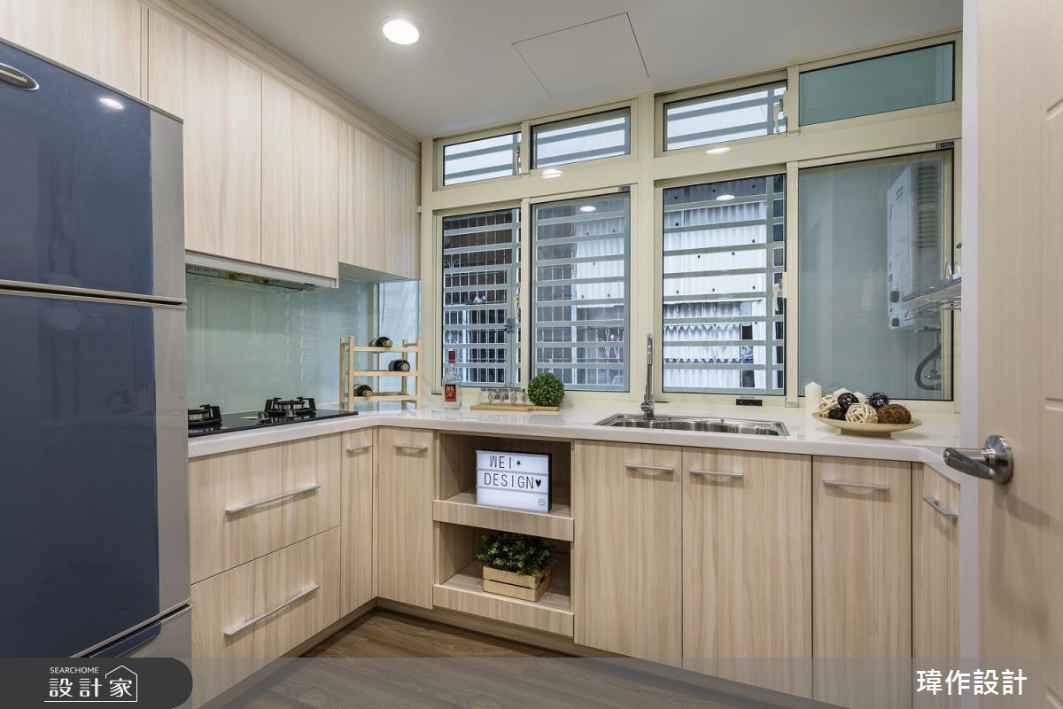 20坪老屋(16~30年)＿北歐風廚房案例圖片＿瑋作設計有限公司＿瑋作_日光之11
