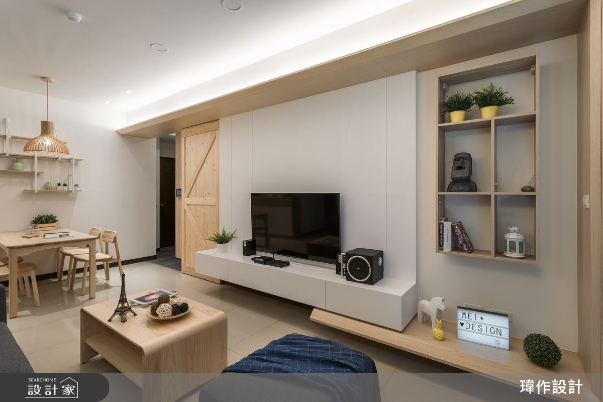 18坪新成屋(5年以下)＿北歐風客廳案例圖片＿瑋作設計有限公司＿瑋作_透白之6