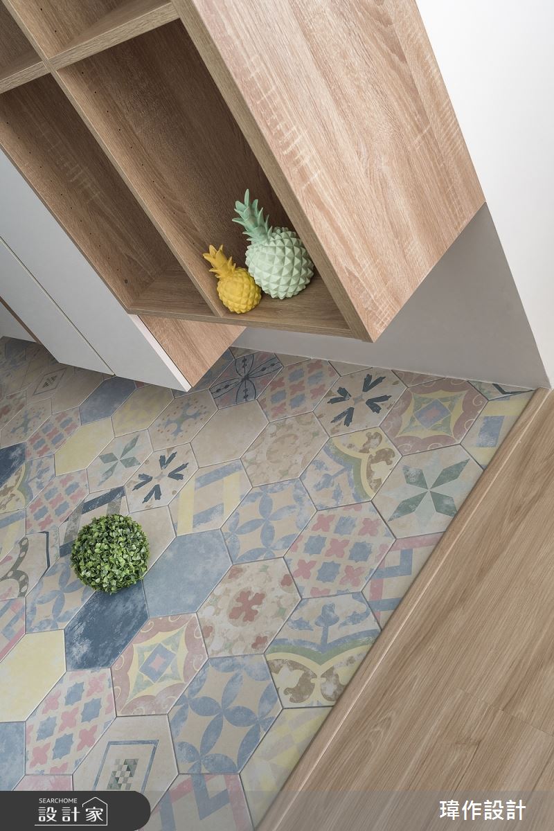 新成屋(5年以下)＿北歐風玄關案例圖片＿瑋作設計有限公司＿瑋作_繽紛之3