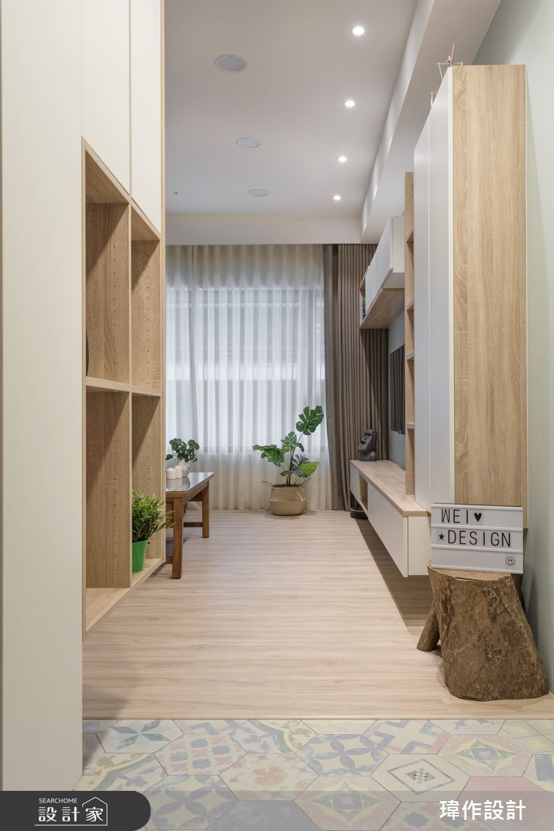 新成屋(5年以下)＿北歐風玄關案例圖片＿瑋作設計有限公司＿瑋作_繽紛之2