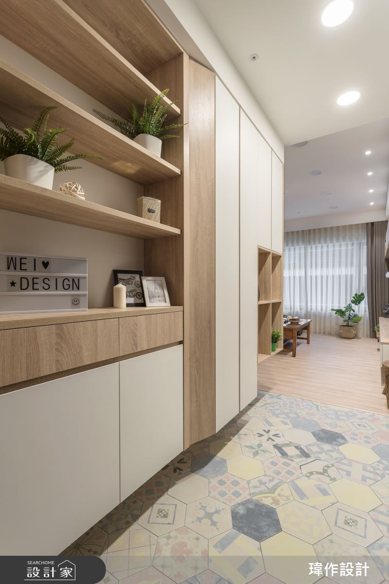 新成屋(5年以下)＿北歐風玄關案例圖片＿瑋作設計有限公司＿瑋作_繽紛之1