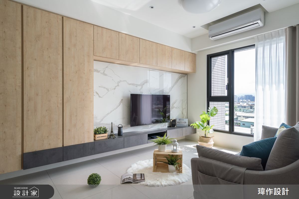 23坪新成屋(5年以下)＿北歐風客廳案例圖片＿瑋作設計有限公司＿瑋作_甜蜜文青風之3