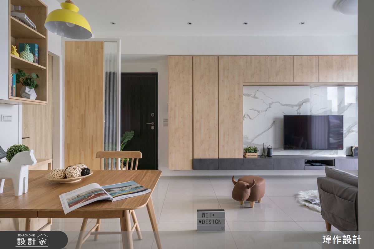 23坪新成屋(5年以下)＿北歐風客廳餐廳案例圖片＿瑋作設計有限公司＿瑋作_甜蜜文青風之9