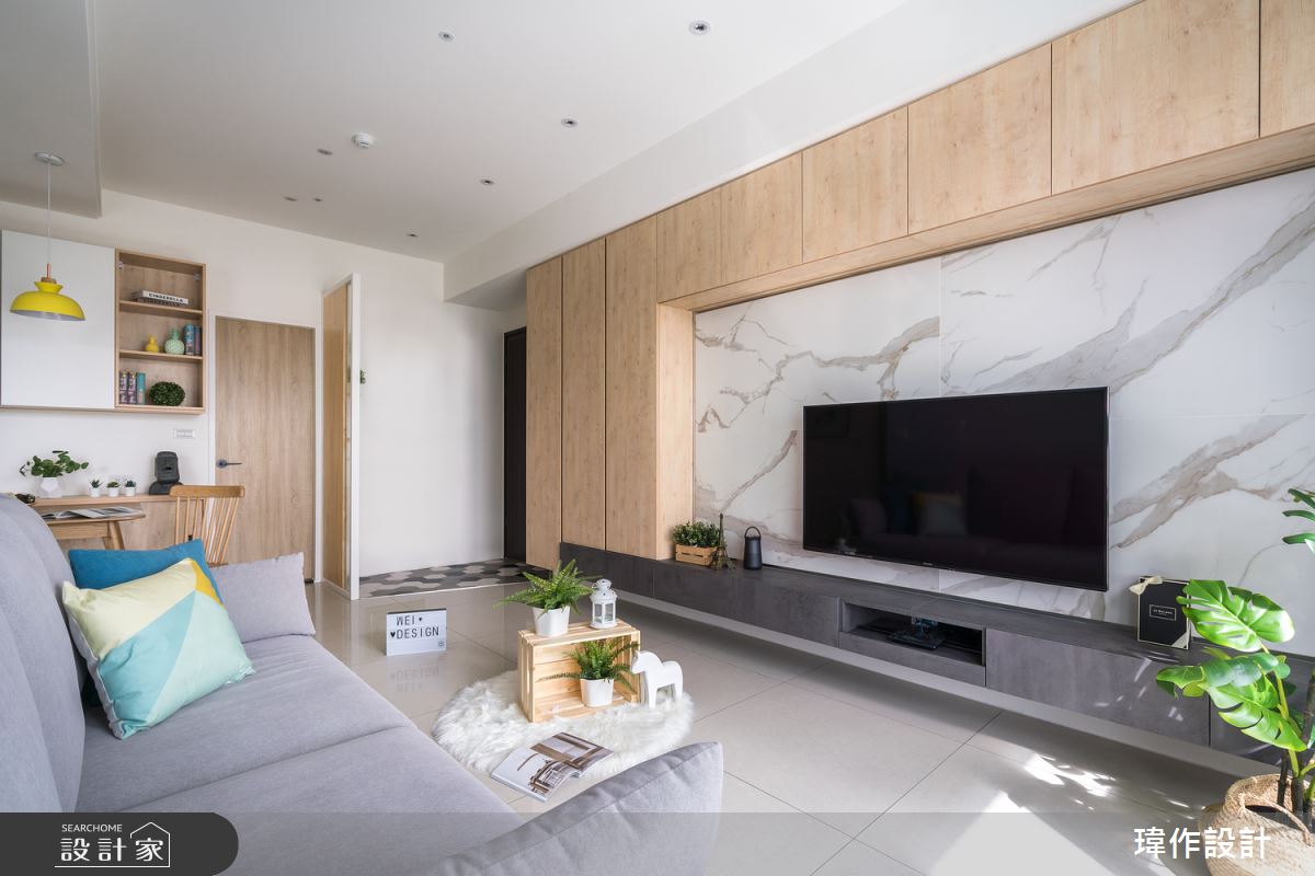 23坪新成屋(5年以下)＿北歐風客廳案例圖片＿瑋作設計有限公司＿瑋作_甜蜜文青風之4