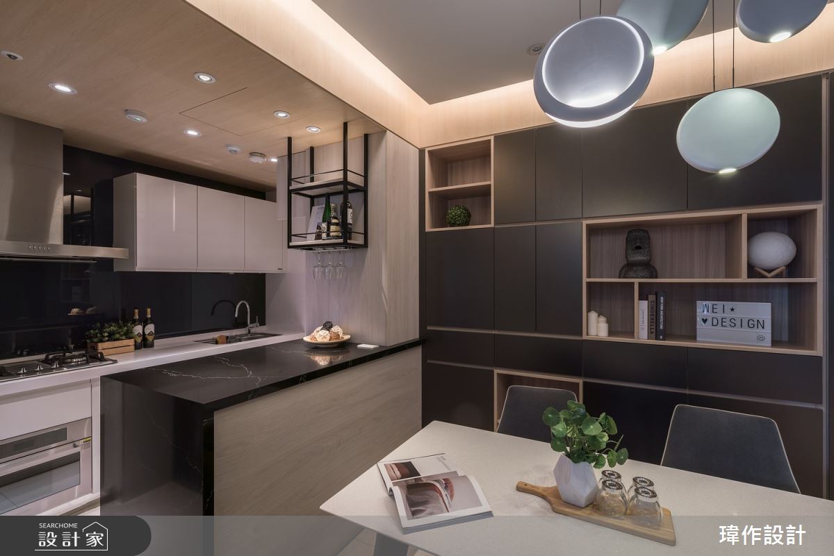 16坪新成屋(5年以下)＿現代風餐廳吧檯案例圖片＿瑋作設計有限公司＿瑋作_Mira blue之12