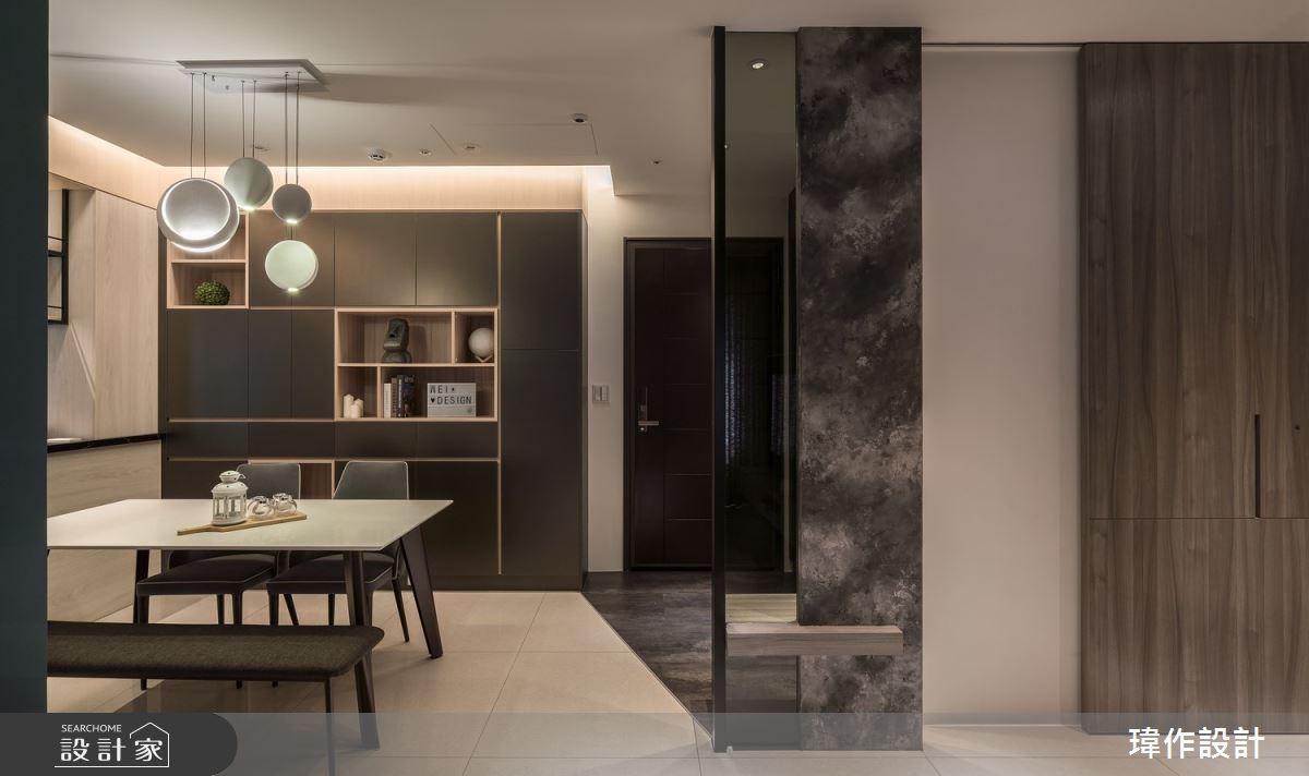 16坪新成屋(5年以下)＿現代風玄關餐廳案例圖片＿瑋作設計有限公司＿瑋作_Mira blue之9
