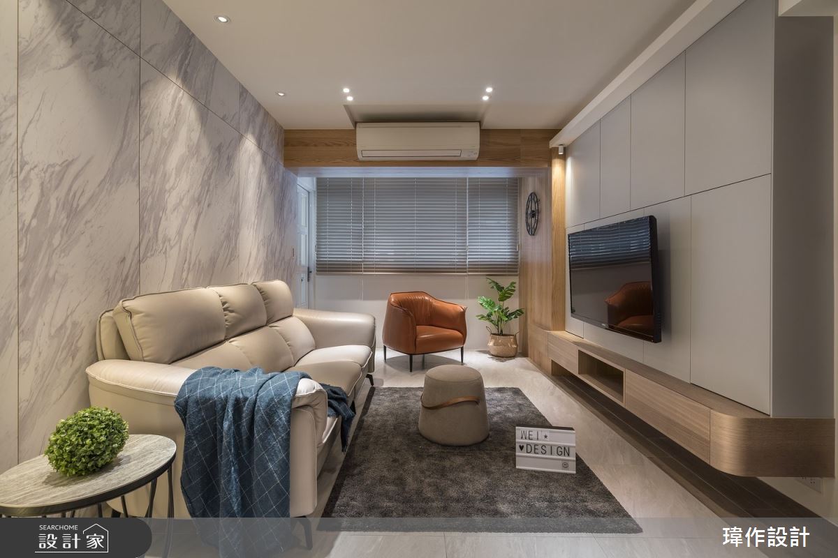 32坪老屋(31~40年)＿現代風客廳案例圖片＿瑋作設計有限公司＿瑋作_晴境之1
