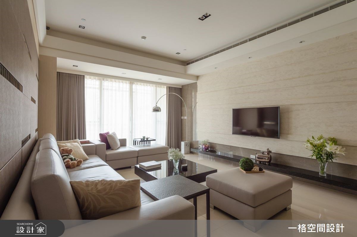 40坪預售屋＿混搭風客廳案例圖片＿一格設計有限公司＿一格_04之4