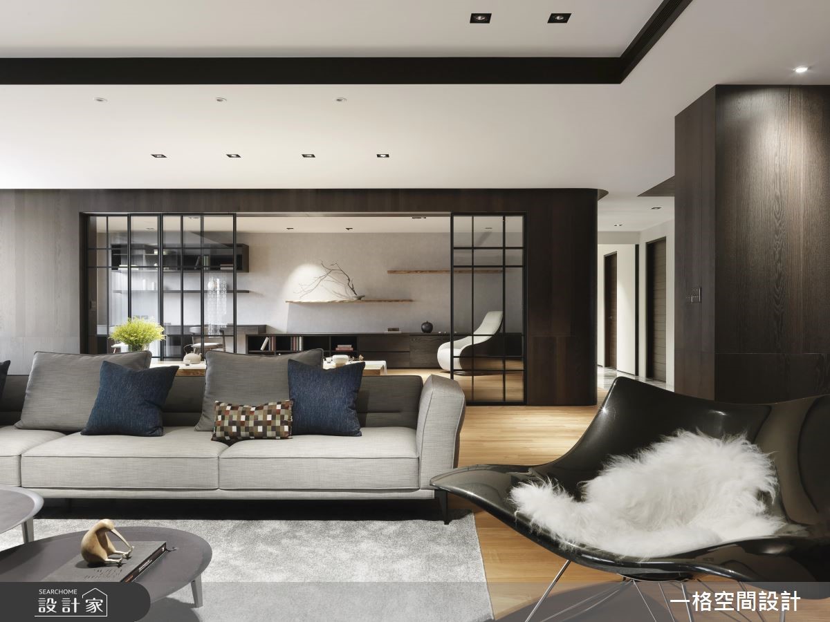 130坪新成屋(5年以下)＿現代風客廳案例圖片＿一格設計有限公司＿一格_06之3