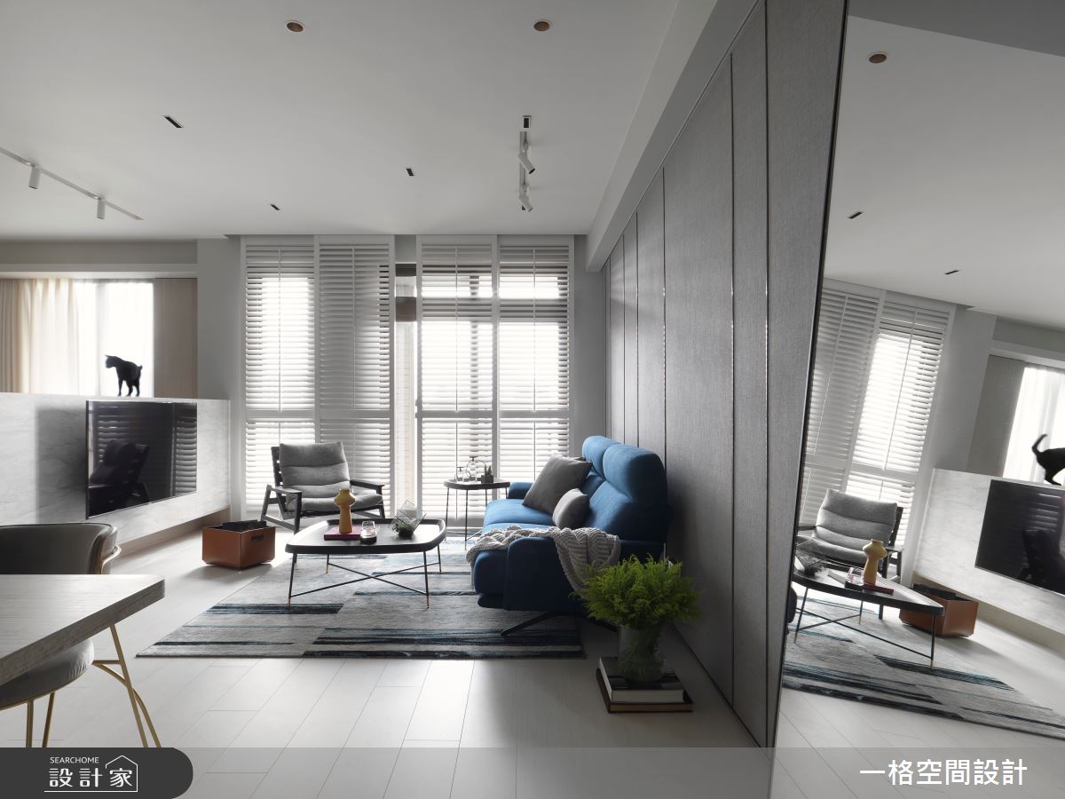24坪新成屋(5年以下)＿簡約風客廳案例圖片＿一格設計有限公司＿一格_07之1