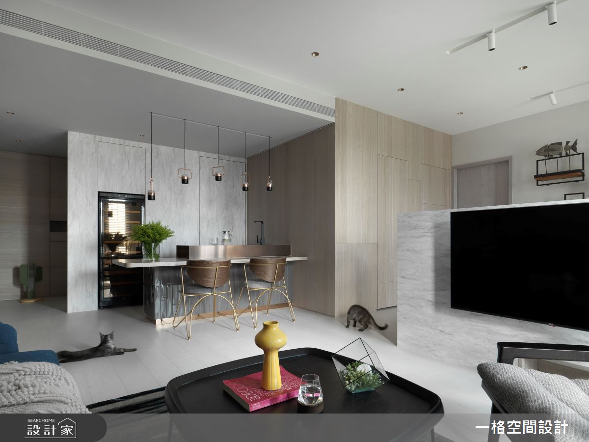 24坪新成屋(5年以下)＿簡約風客廳案例圖片＿一格設計有限公司＿一格_07之5