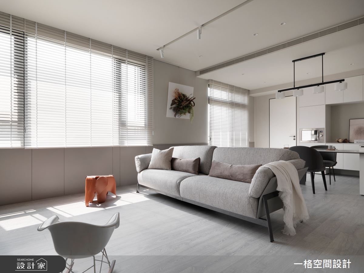 30坪新成屋(5年以下)＿簡約風客廳案例圖片＿一格設計有限公司＿一格_11之4