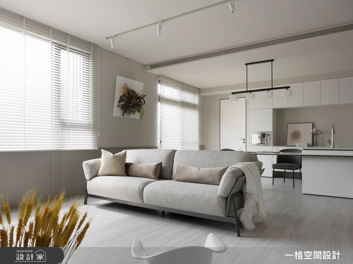 30坪新成屋(5年以下)＿簡約風客廳案例圖片＿一格設計有限公司＿一格_11之5