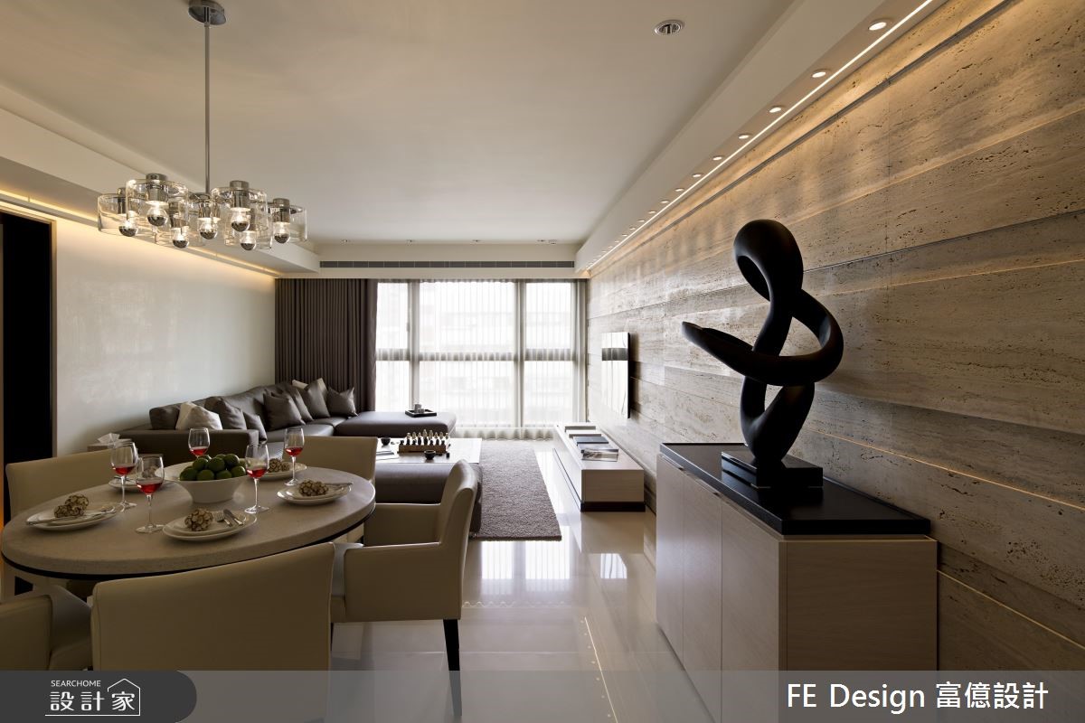 66坪新成屋(5年以下)＿現代風客廳餐廳案例圖片＿富億空間設計＿富億_04之2