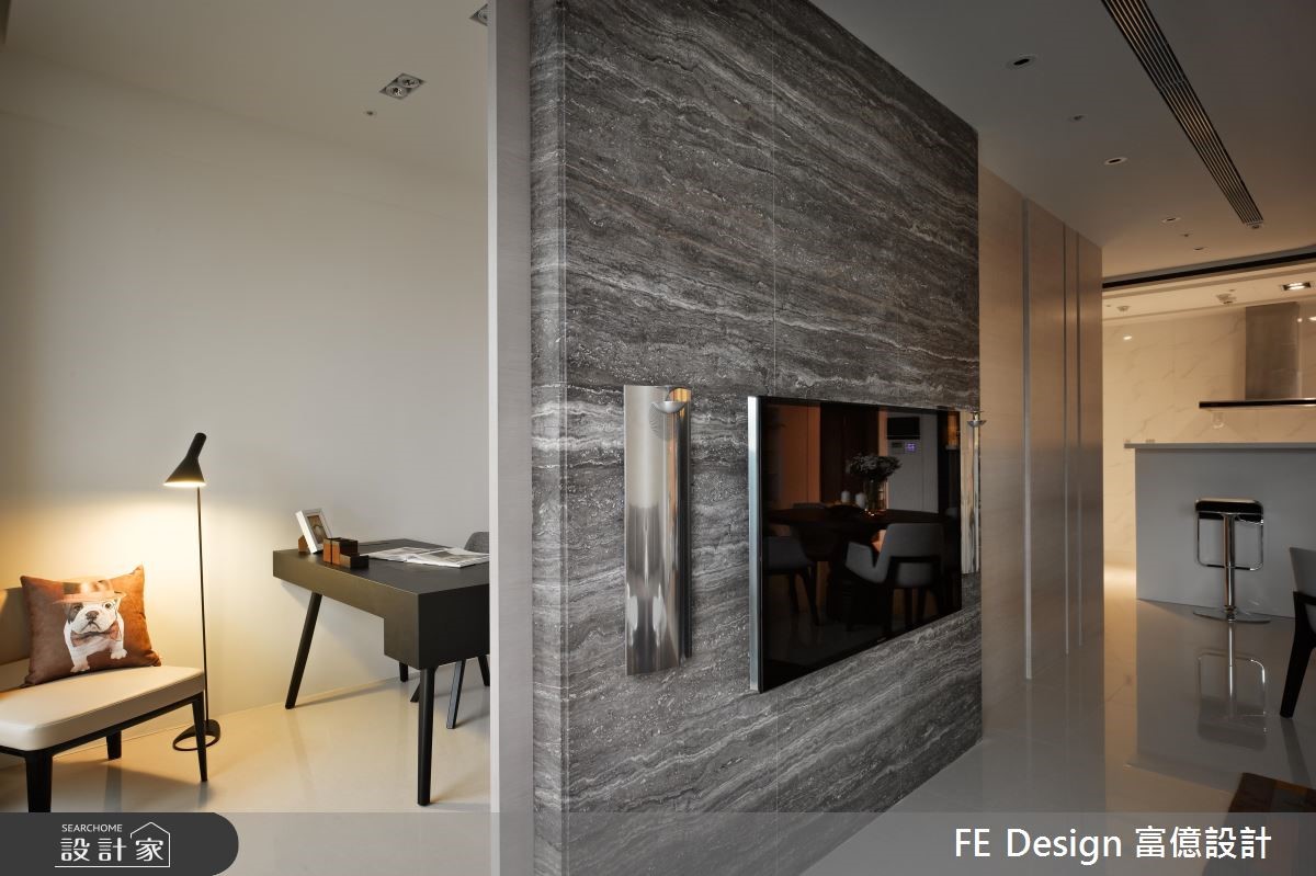 36坪新成屋(5年以下)＿現代風客廳書房案例圖片＿富億空間設計＿富億_03之8