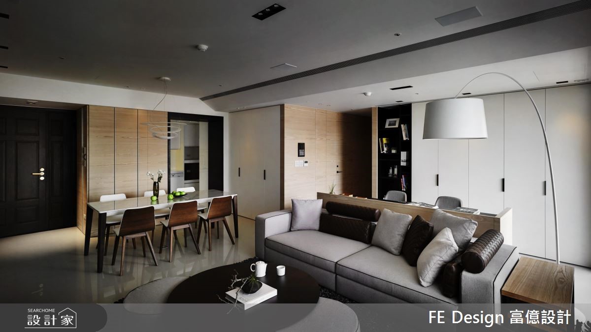45坪預售屋＿現代風客廳餐廳案例圖片＿富億空間設計＿富億_07之5