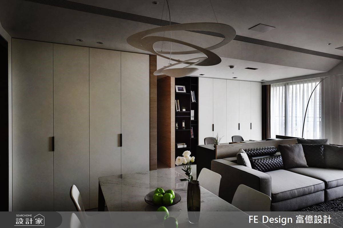 45坪預售屋＿現代風客廳餐廳案例圖片＿富億空間設計＿富億_07之2