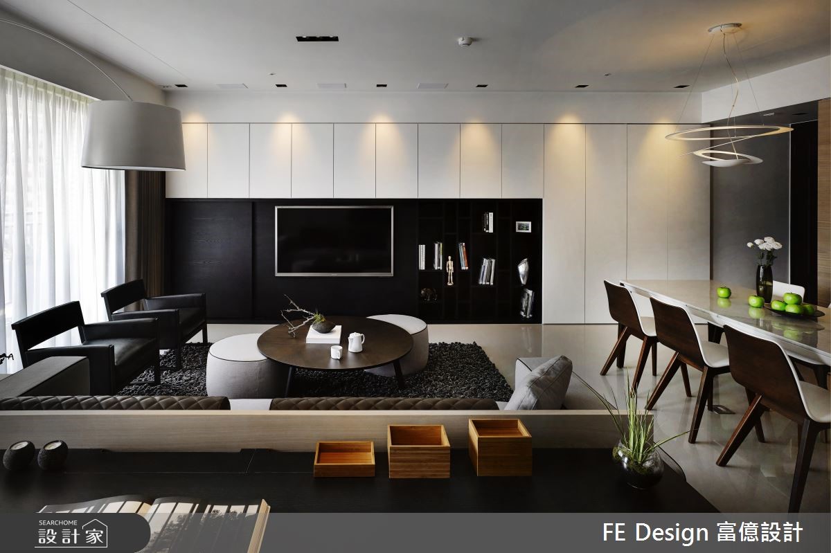 45坪預售屋＿現代風客廳餐廳案例圖片＿富億空間設計＿富億_07之7