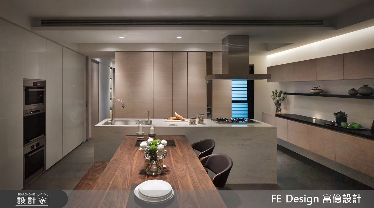 55坪老屋(16~30年)＿簡約風餐廳吧檯案例圖片＿富億空間設計＿富億_01之14