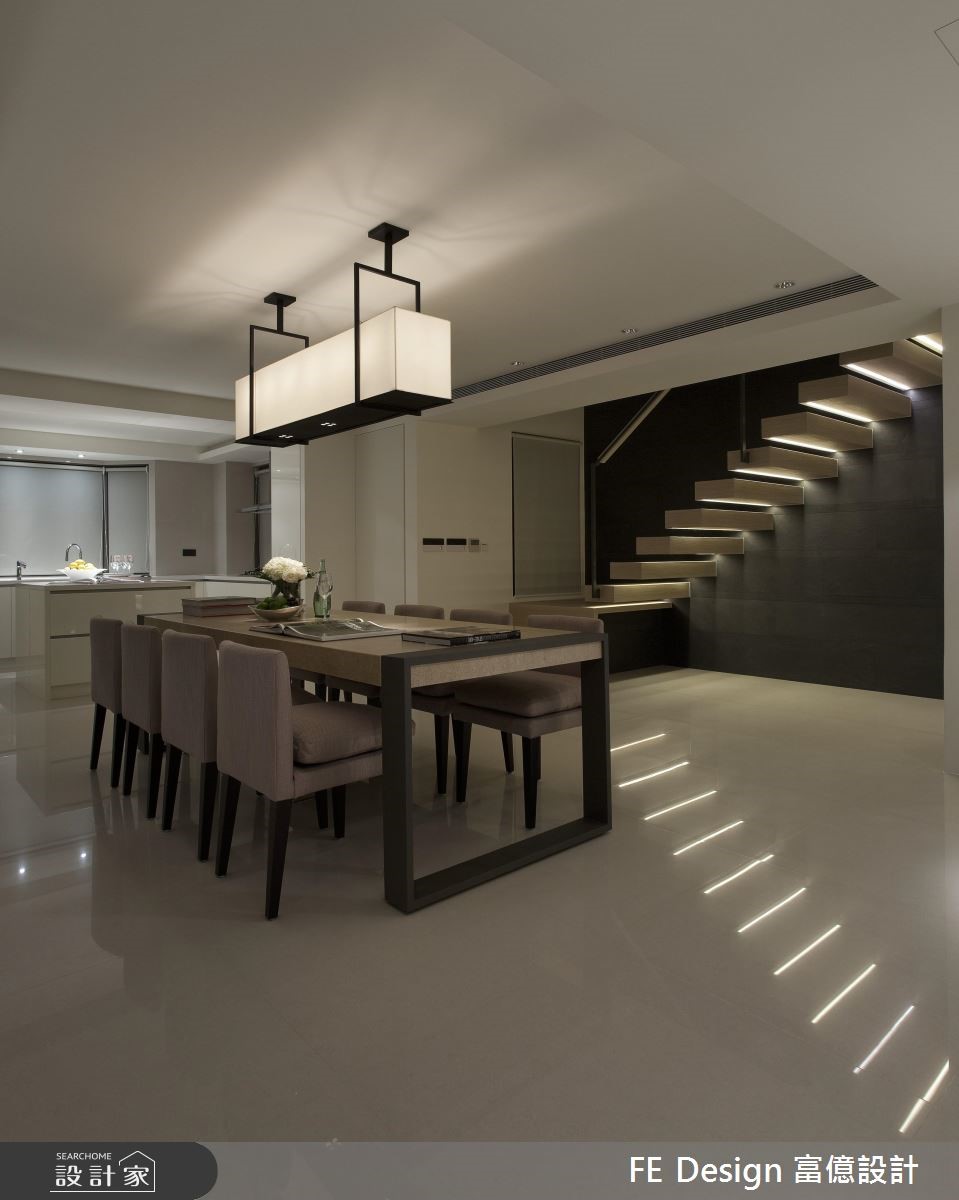 100坪中古屋(5~15年)＿現代風餐廳樓梯案例圖片＿富億空間設計＿富億_10之29