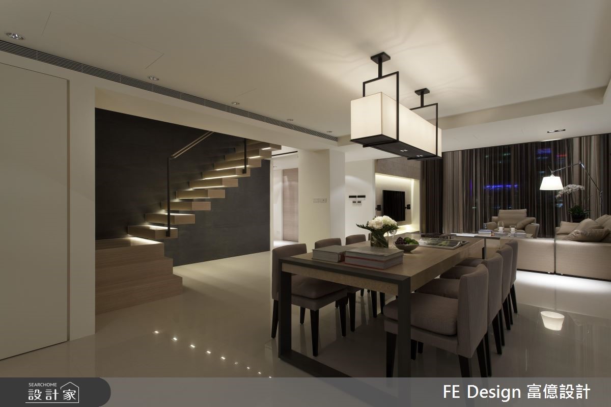 100坪中古屋(5~15年)＿現代風餐廳樓梯案例圖片＿富億空間設計＿富億_10之28