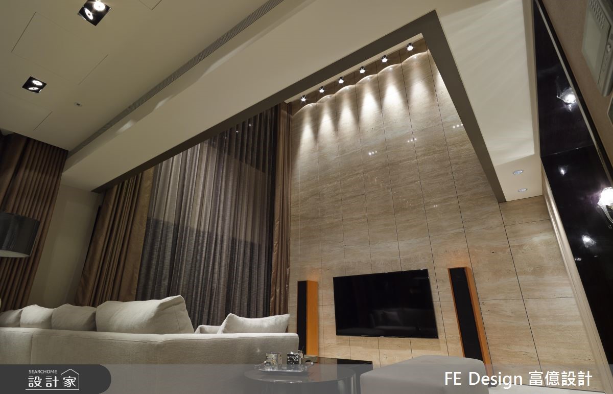 85坪中古屋(5~15年)＿現代風客廳案例圖片＿富億空間設計＿富億_12之4