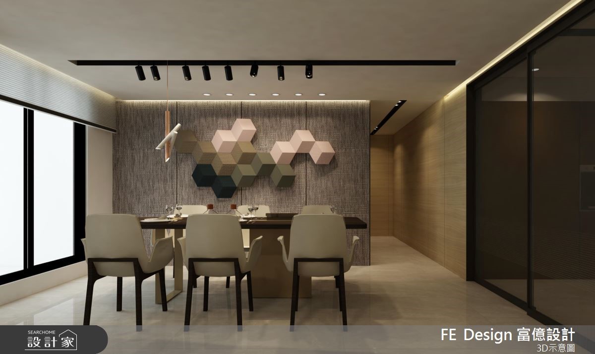 45坪新成屋(5年以下)＿現代風餐廳案例圖片＿富億空間設計＿富億_16之9