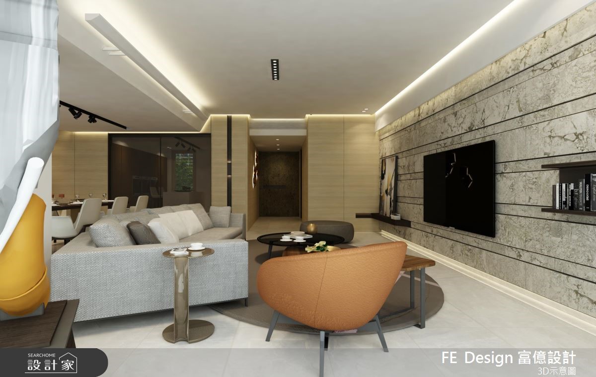 45坪新成屋(5年以下)＿現代風客廳案例圖片＿富億空間設計＿富億_16之6