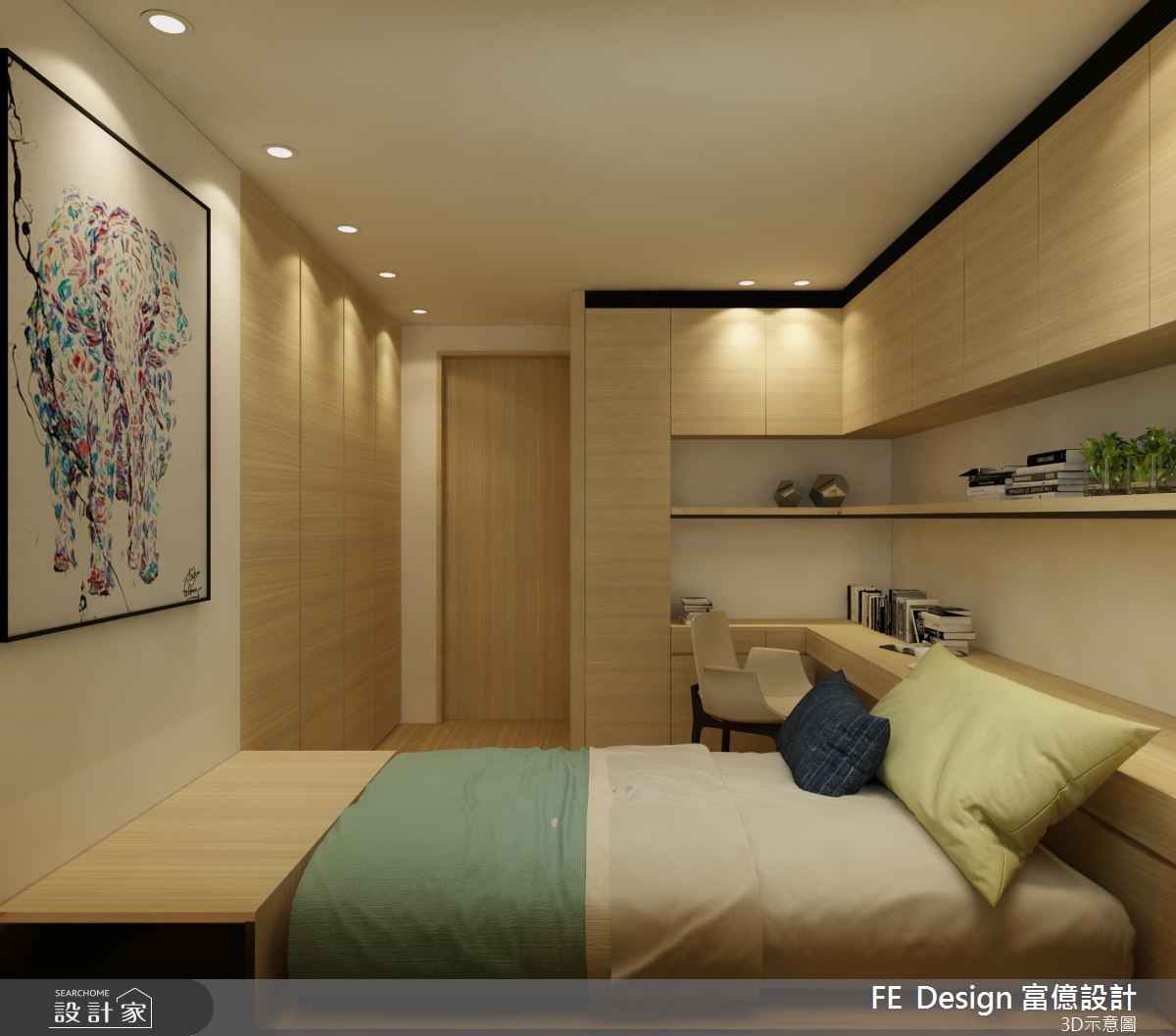 45坪新成屋(5年以下)＿現代風臥室客房案例圖片＿富億空間設計＿富億_16之22