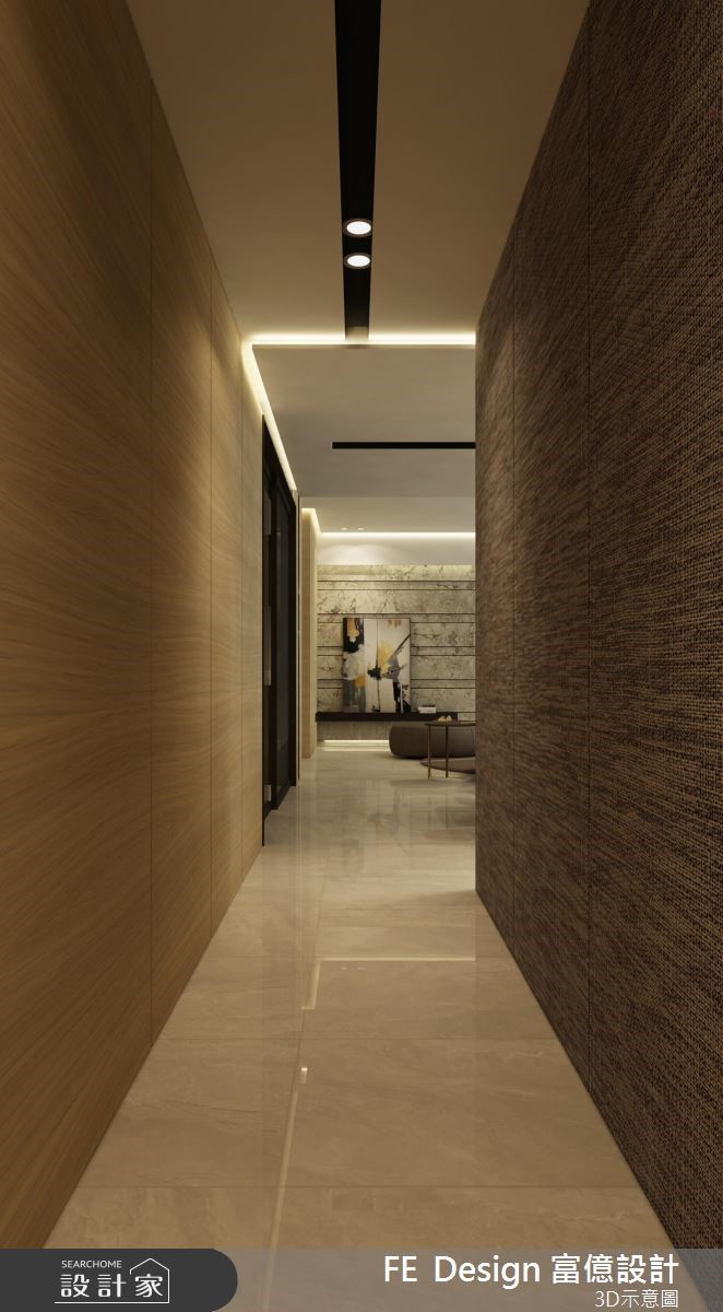 45坪新成屋(5年以下)＿現代風走廊案例圖片＿富億空間設計＿富億_16之14