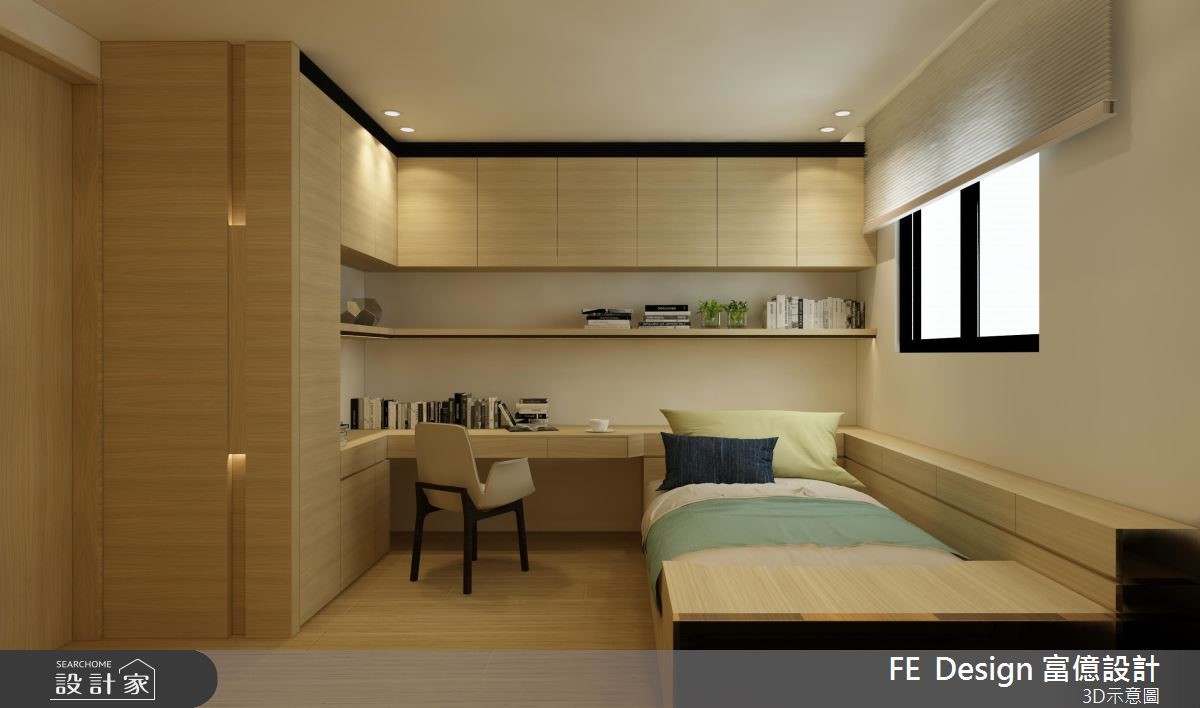 45坪新成屋(5年以下)＿現代風臥室客房案例圖片＿富億空間設計＿富億_16之20