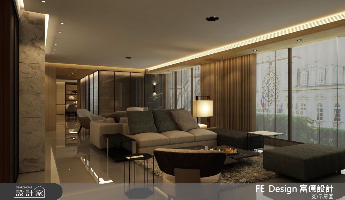 105坪老屋(16~30年)＿現代風客廳案例圖片＿富億空間設計＿富億_19之4