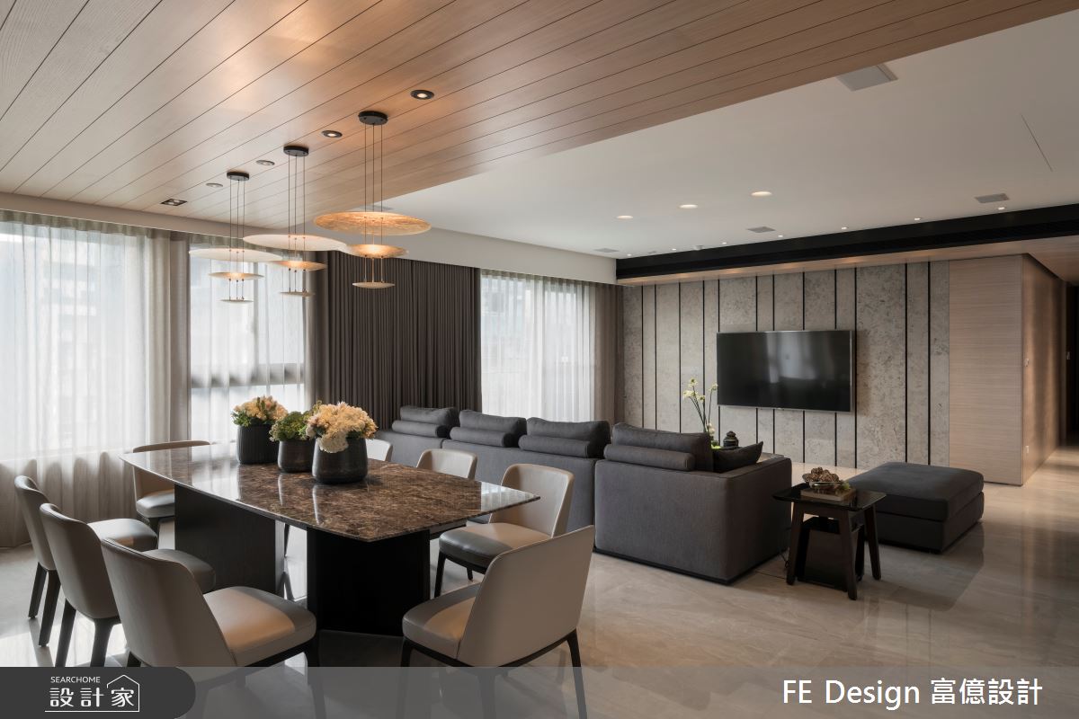 74坪新成屋(5年以下)＿簡約風餐廳案例圖片＿富億空間設計＿富億_25之6