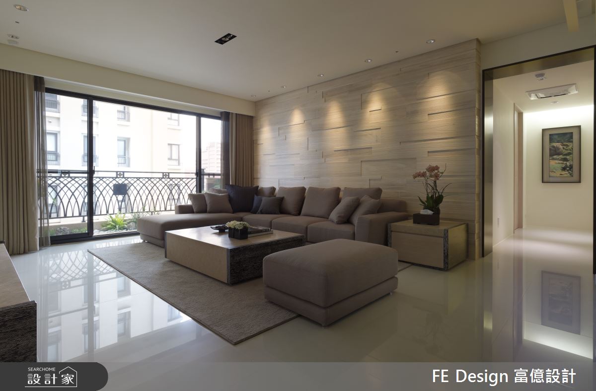 48坪預售屋＿簡約風客廳案例圖片＿富億空間設計＿富億_31之5