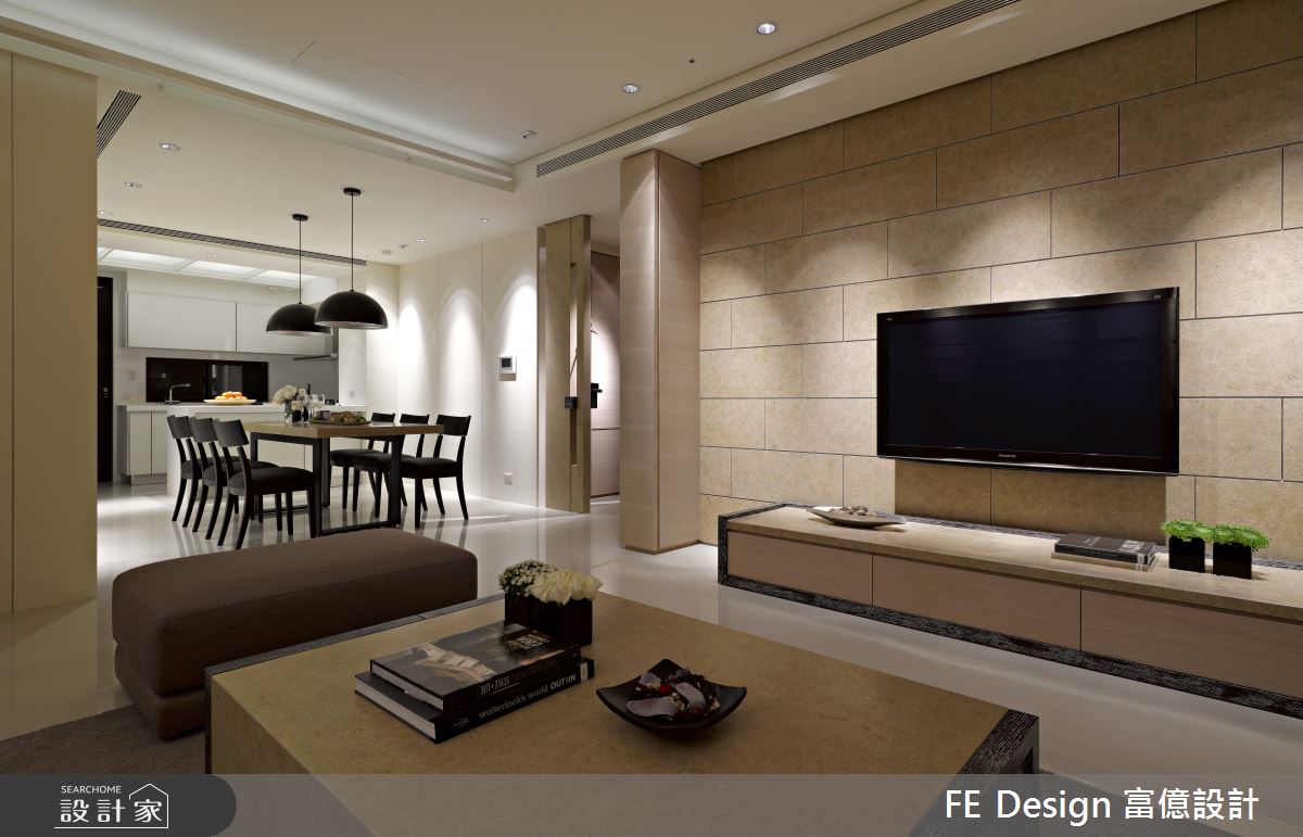 48坪預售屋＿簡約風客廳餐廳案例圖片＿富億空間設計＿富億_31之6